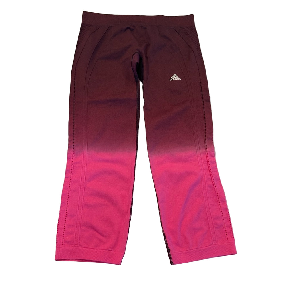 3/20$ Adidas Girls Pink Ombré Climalite Leggings size S (8-10)